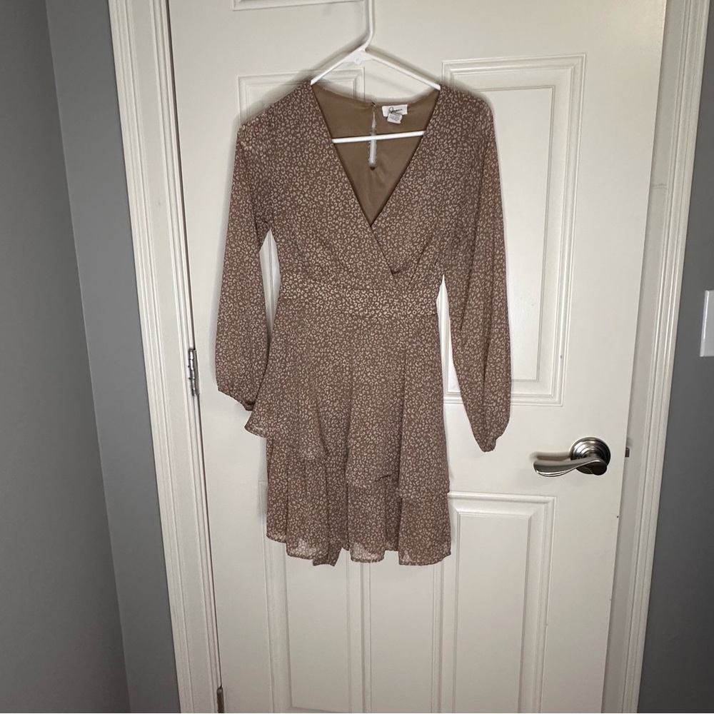 Brown Animal Print Dress